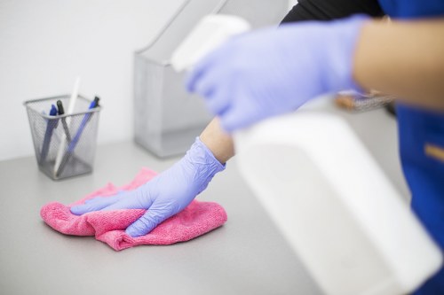 Deep cleaning equipment removing dirt from carpet fibres